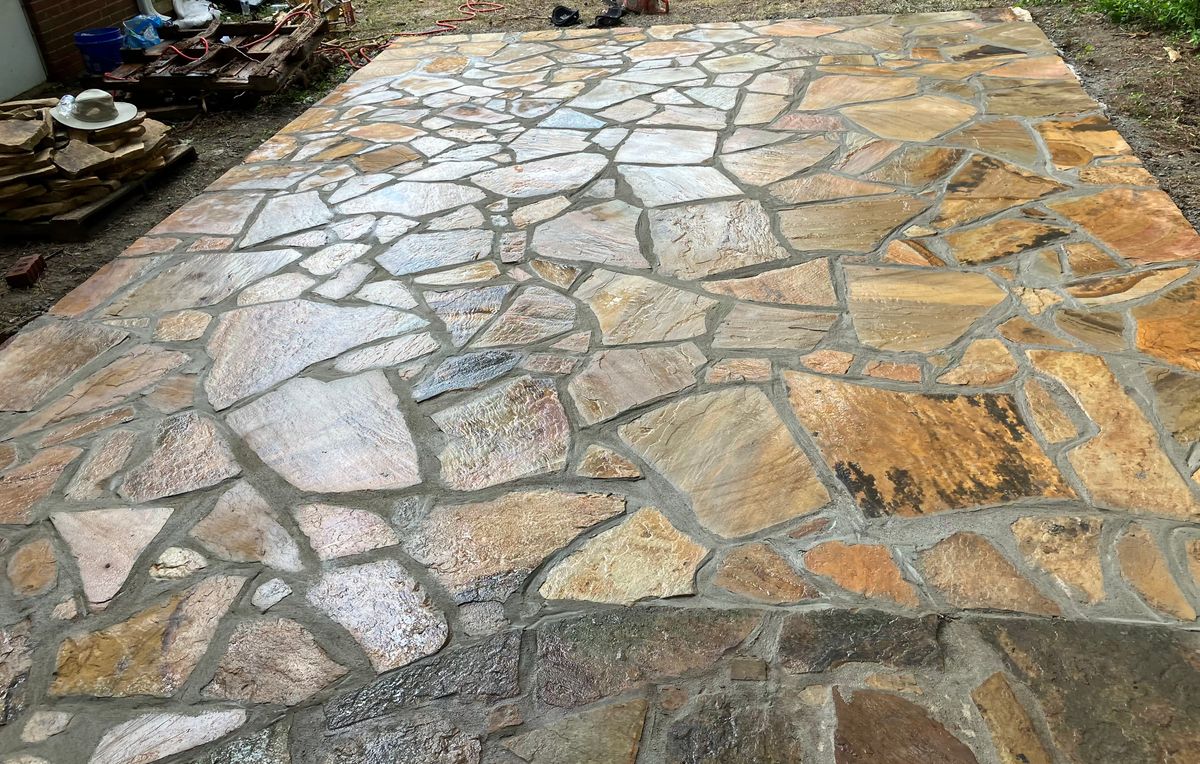 Natural Stone Hardscape for CSS Renovations in Huntsville, AL