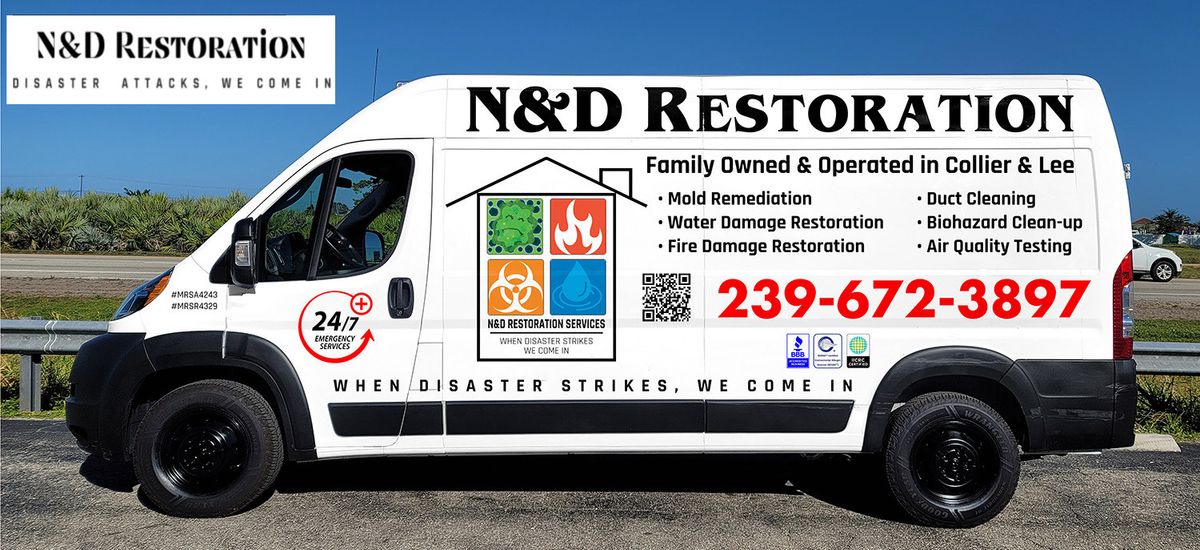 Water Mitigation for N&D Restoration Services: When Disaster Strikes, We Come In in Cape Coral,  FL