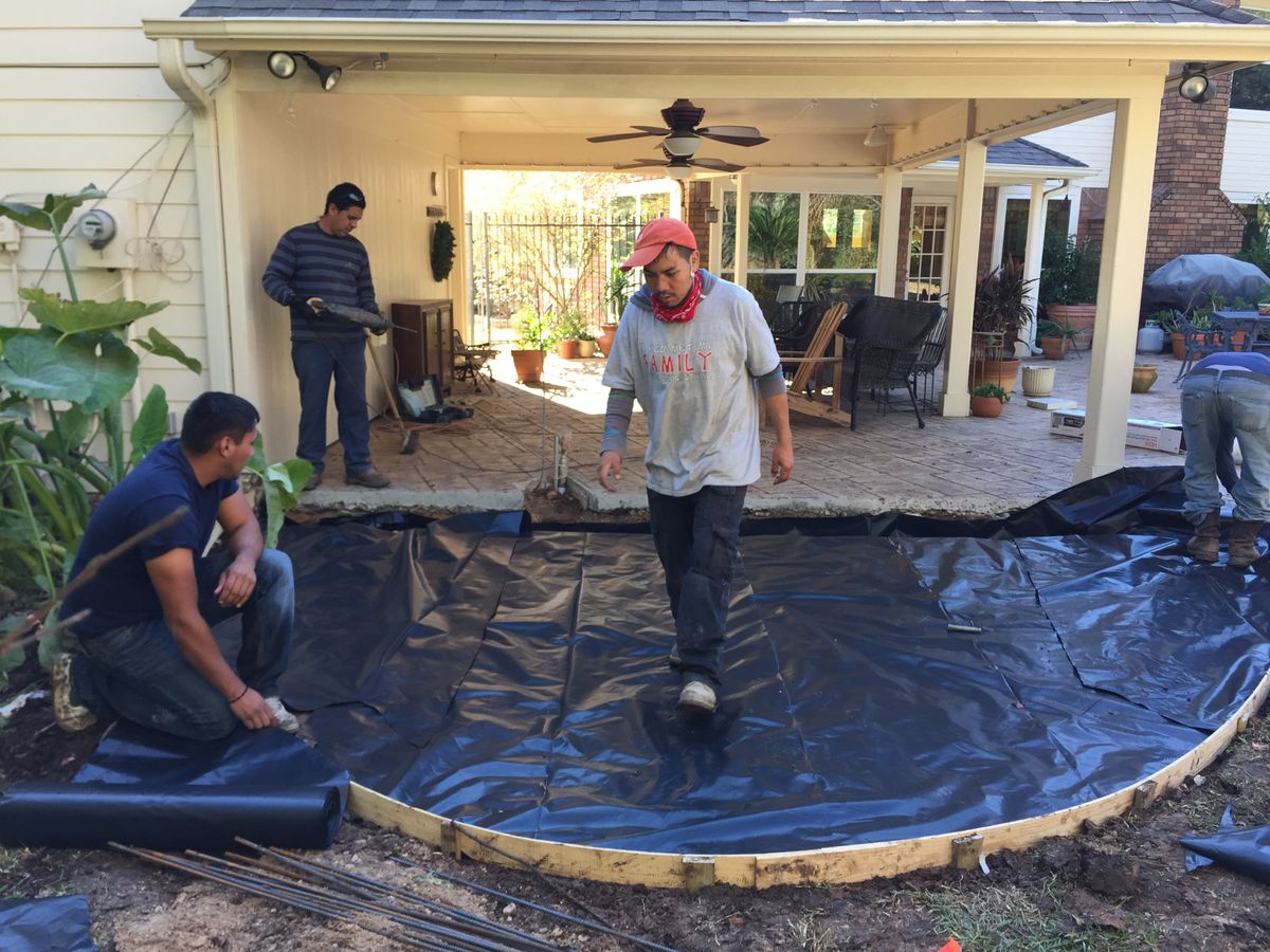 Pool Remodels for Texas Curb N Borders in Houston, TX