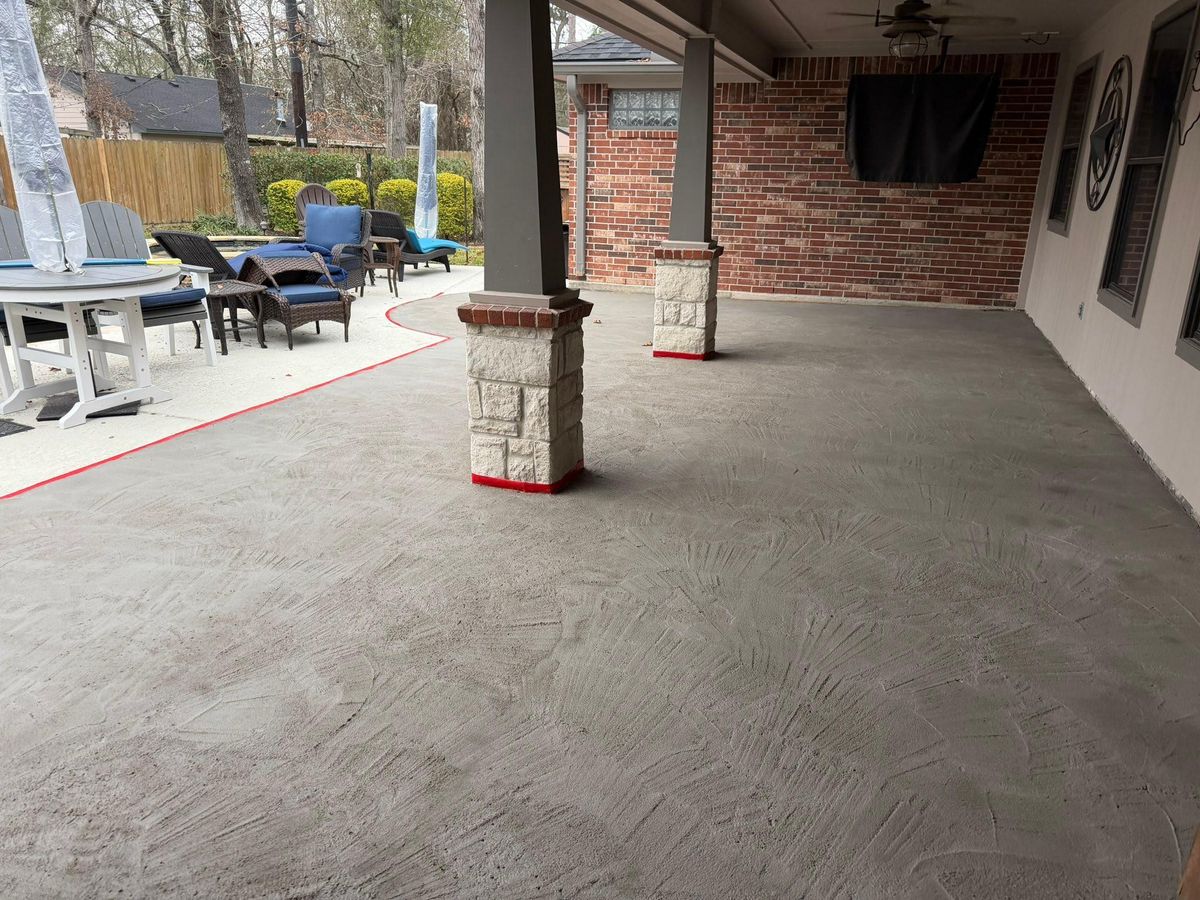 Pool & Patio Restoration for Texas Curb N Borders in Houston, TX