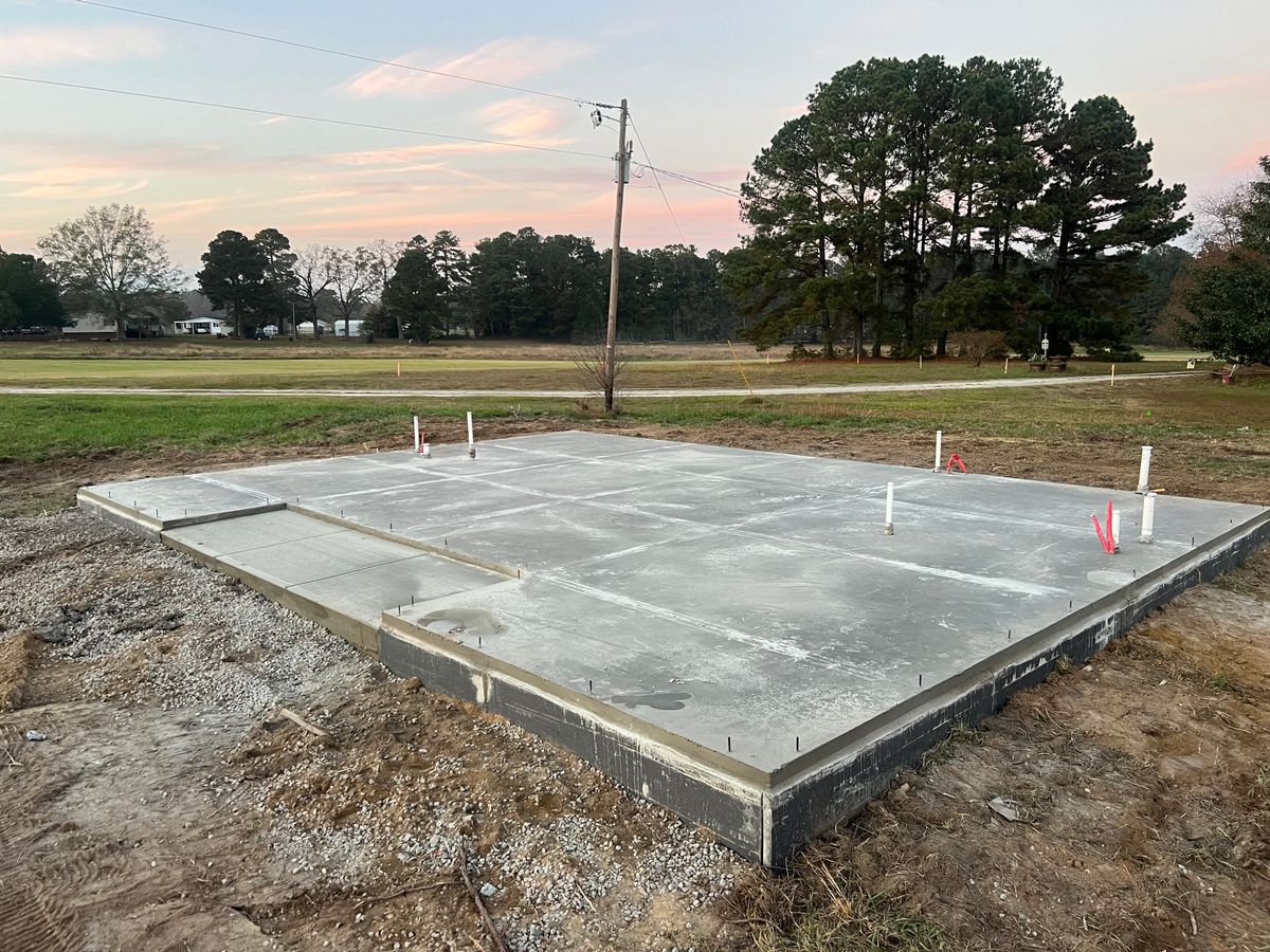 Foundation and Slab Laying for H&C Concrete LLC in Raleigh, NC