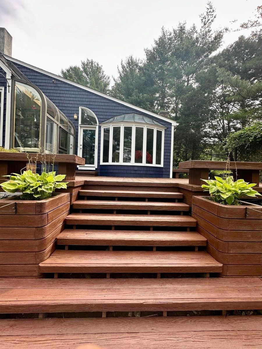 Deck Staining for Elite Pro Painting & Cleaning Inc. in Worcester County, MA