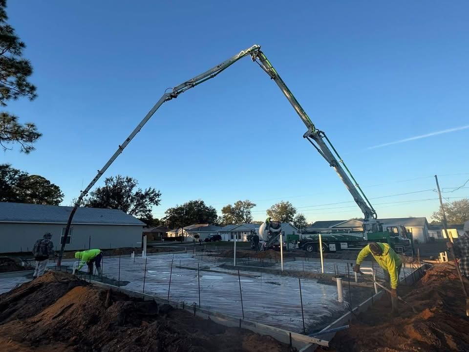 Concrete Pumping for All Phases Decorative Concrete in Sebring, FL
