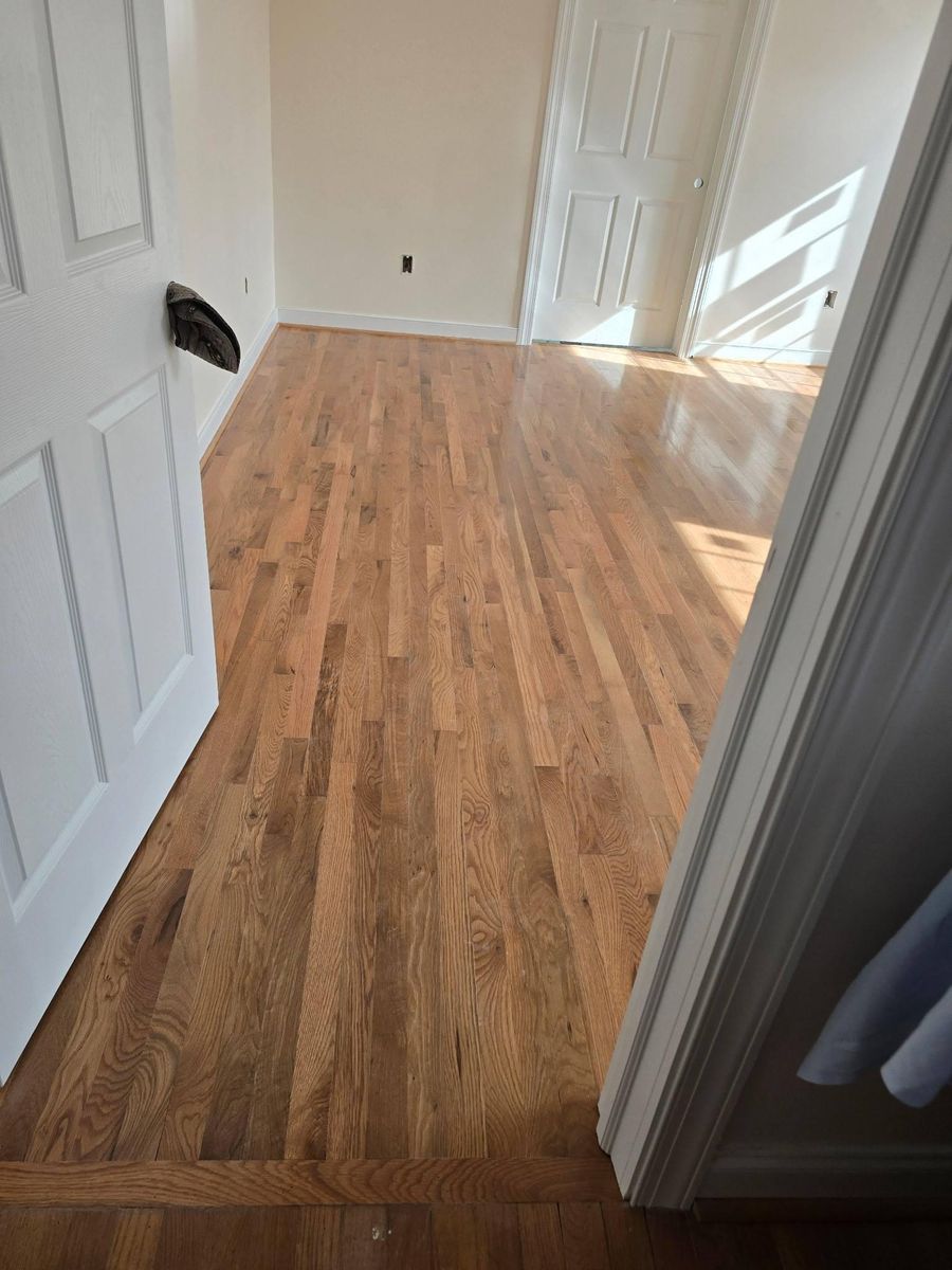 Refinishing hardwood flooring for Jason Tench Flooring LLC in Richmond, VA