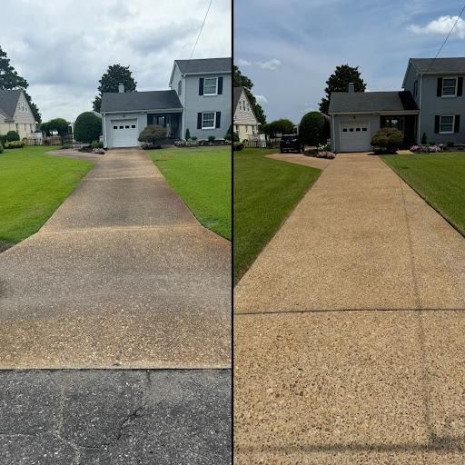 Driveway and Sidewalk Cleaning for Coastline Services  in Chesapeake, VA