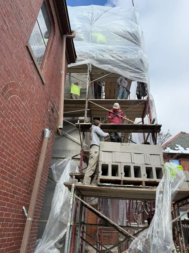 CMU Foundation for Shamblin Masonry & Restoration in Columbus, Ohio