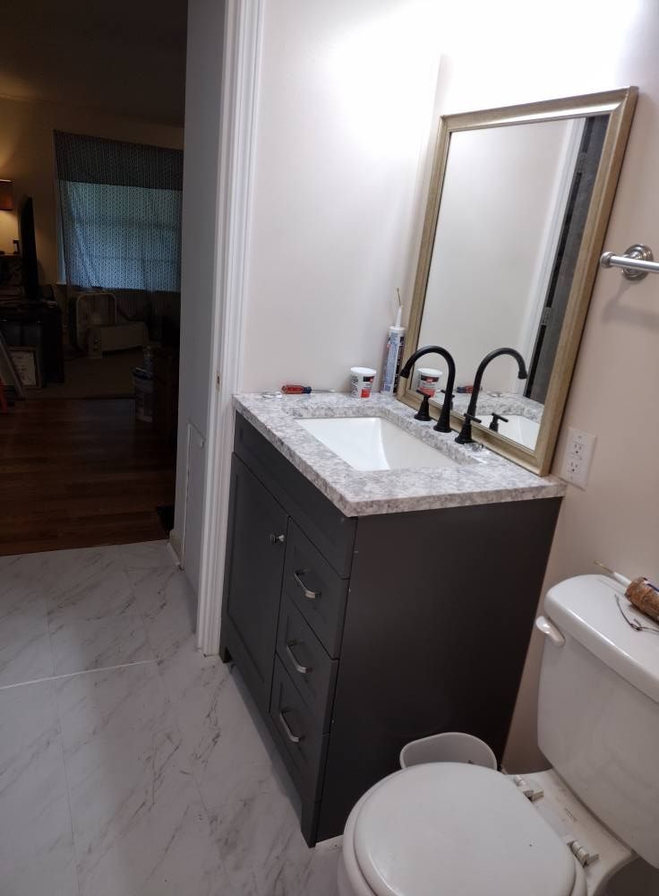 Bathroom Renovation for MHS Solutions in Rydal, GA