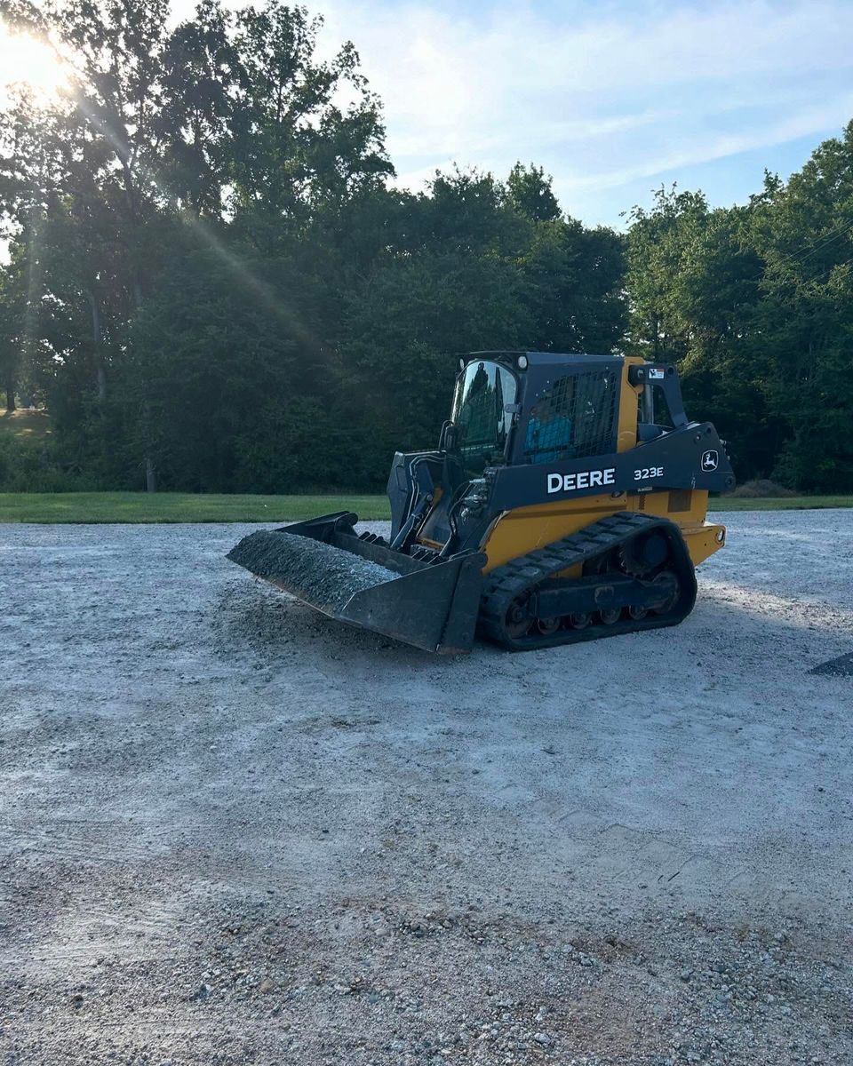 Skid Steer Work for Grandview Lawn Care in Norwood, NC