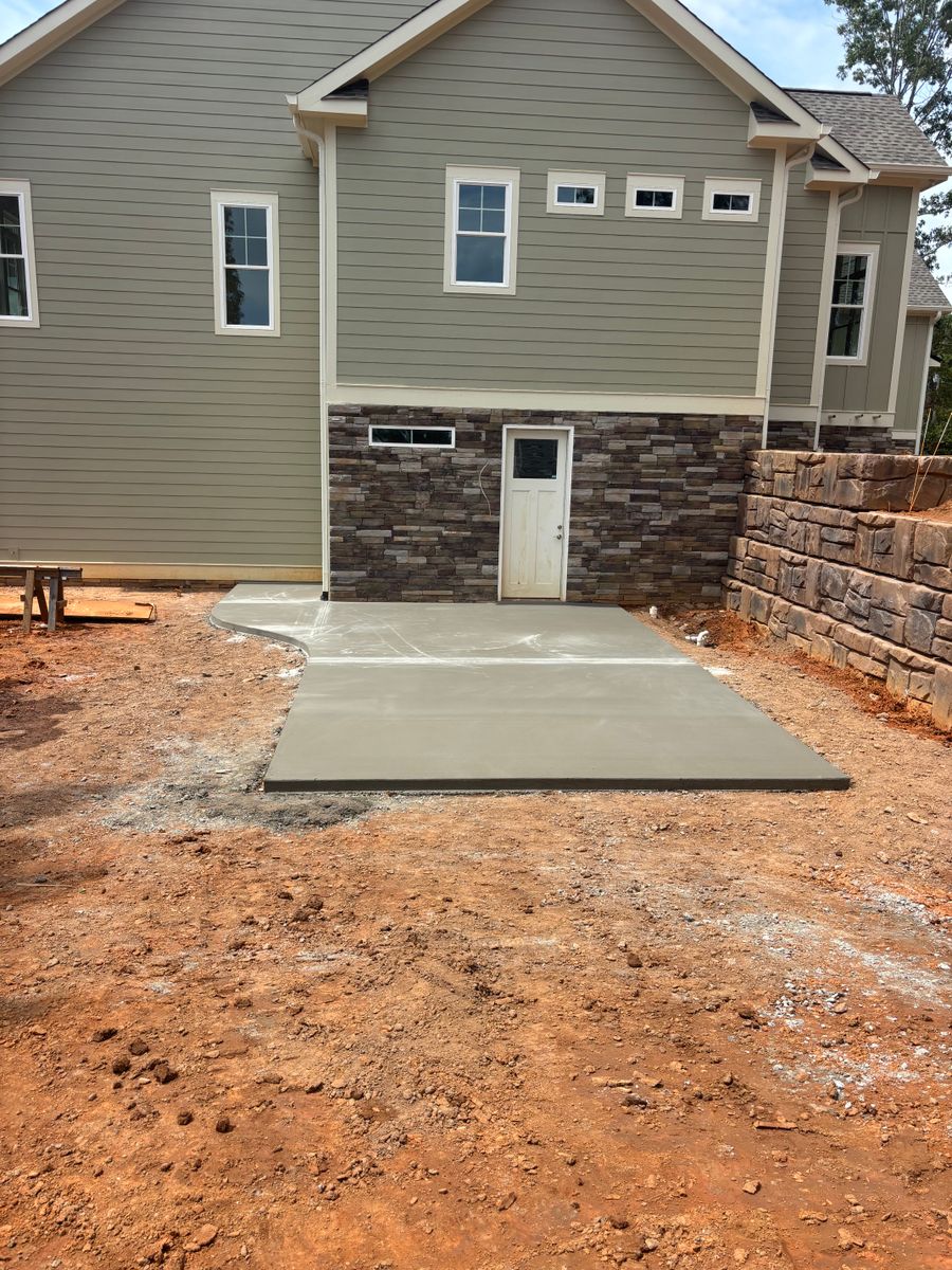 Excavation for Baer & Sons Concrete in Greenwood County, SC