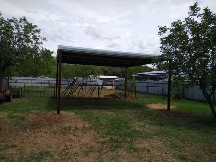 Carports for Bean Welding & Construction LLC in Ballinger, TX