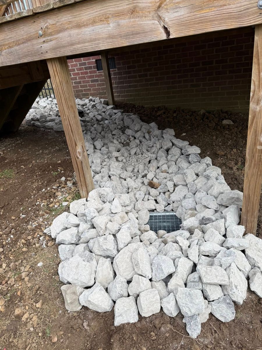 Drainage System Installation for Arnold’s Outdoor Solutions in Woodbury, TN