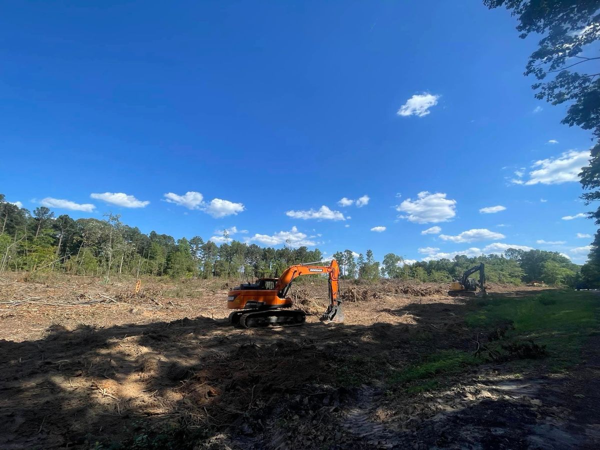 Off-road articulating truck work for Southern Land Improvements in Edgefield, SC