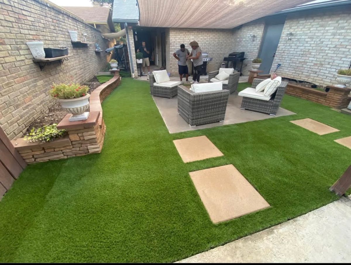 Turf Installation for Creative Edge Co. in San Antonio, TX