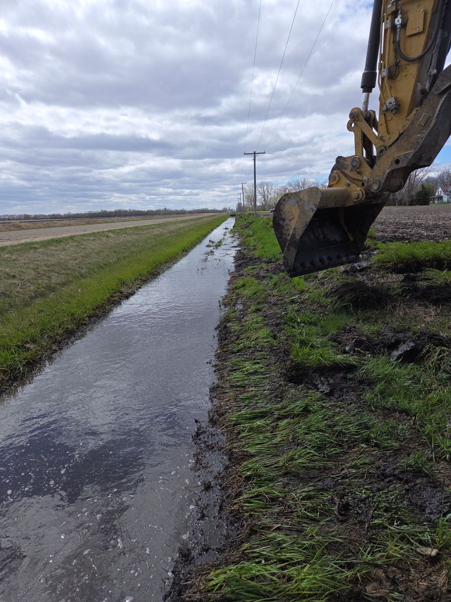 Trenching for Matejcek Excavating in Breckenridge, MN
