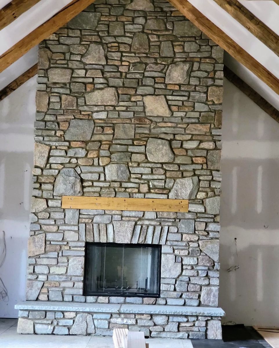 Stone work and walk ways for C4 TrueVision Renovations in Asheville, NC