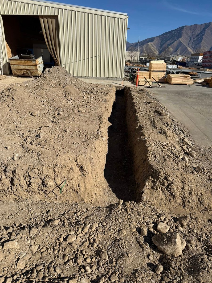 Trenching for RS Excavation LLC in Spanish Fork, UT