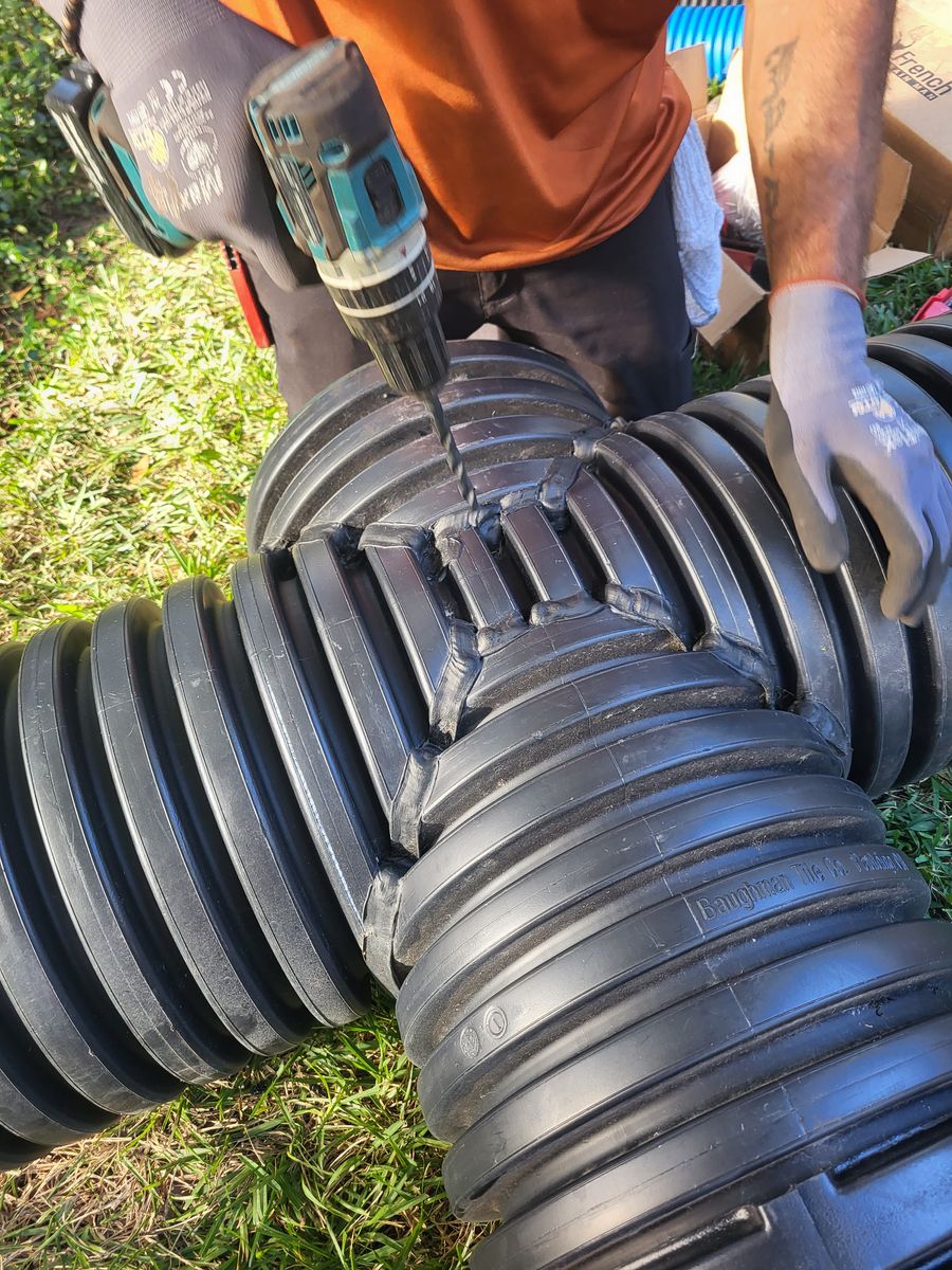 French Drain Installation for Sam's French Drains and Landscape in Orlando, Florida