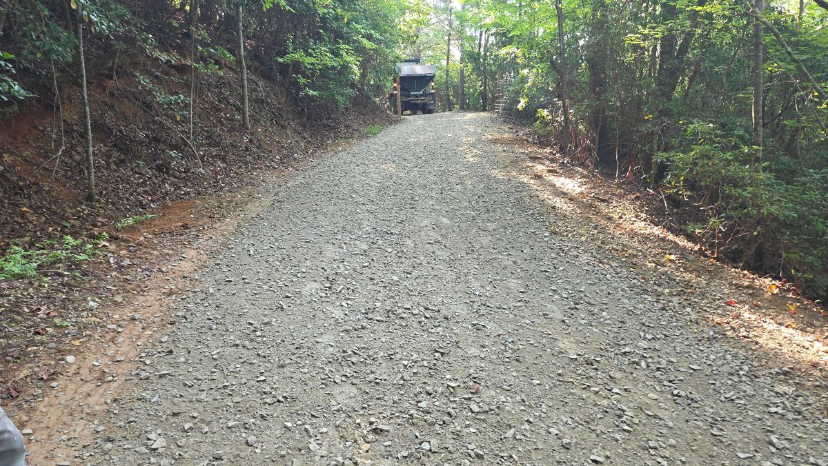 Grading and Excavation for The Gravel Guy in Blairsville, GA