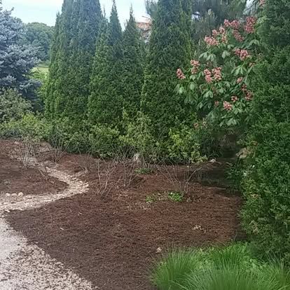 Mulch Installation for JB Enterprise Lawn Care and Snow Removal in Janesville, WI