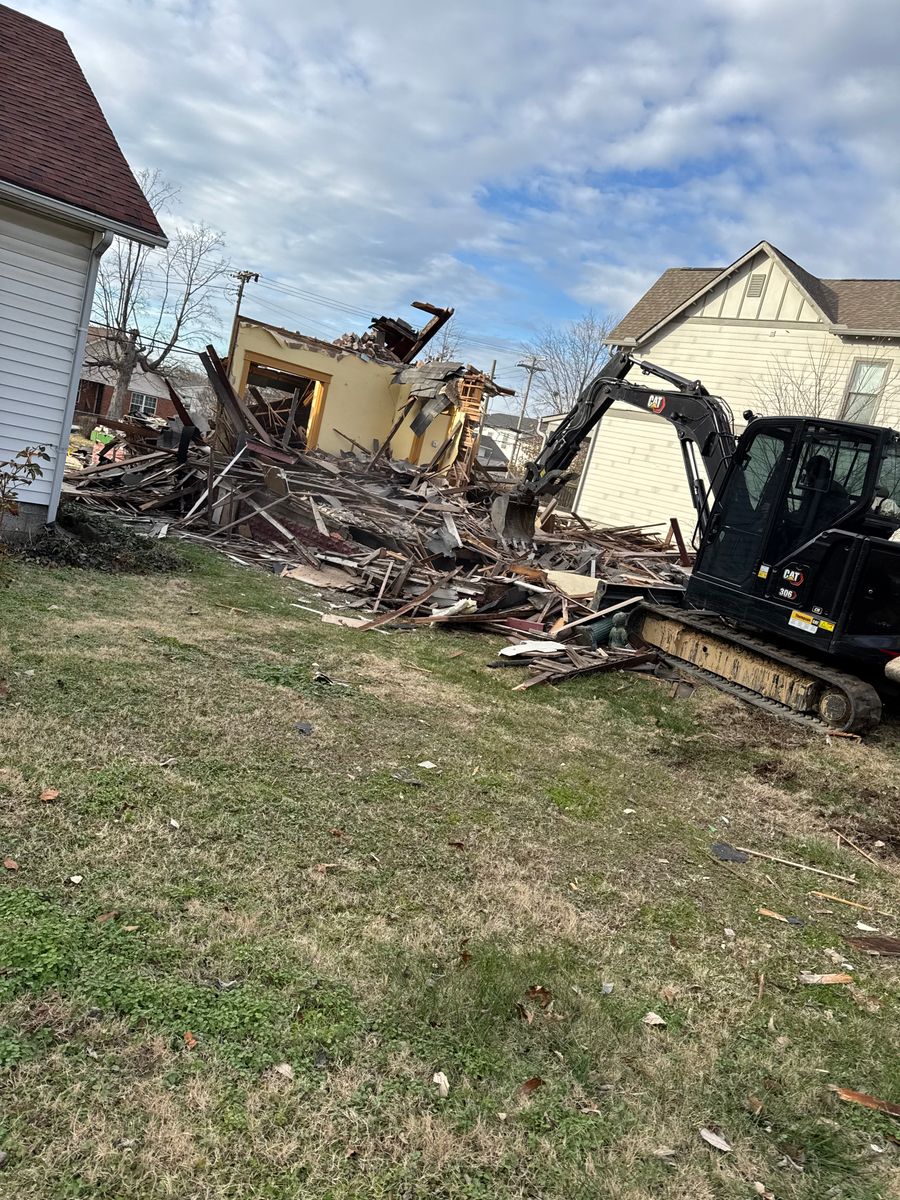 Demolition for Blair Excavation in Cookeville, TN