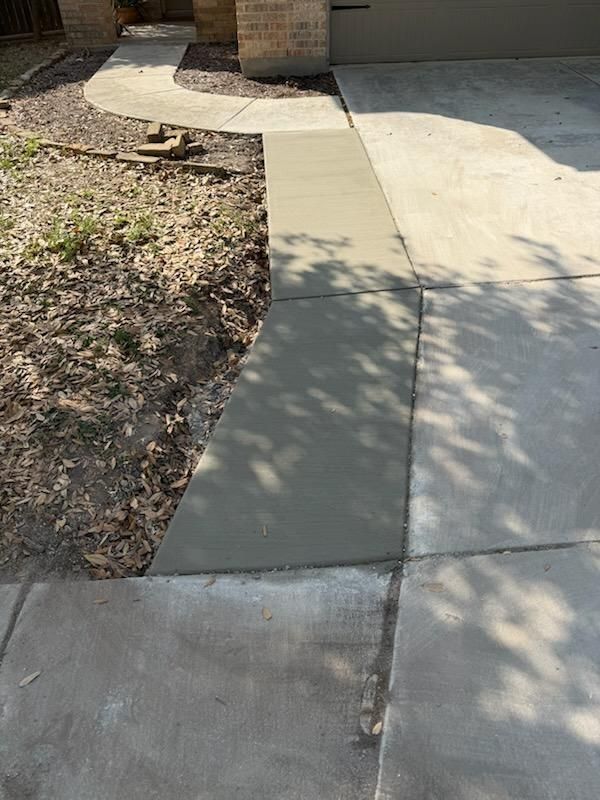 Sidewalk for Delarosa Masonry in San Antonio, TX