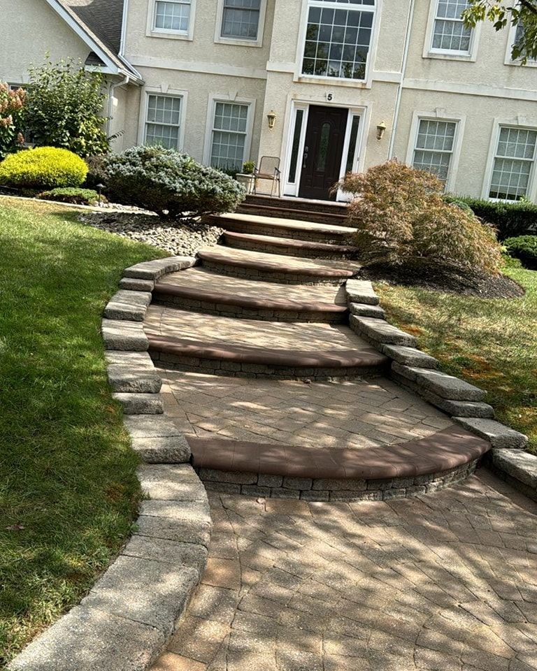 Hardscape Installation for J&J Martinez Landscaping in Burlington County, NJ