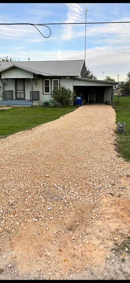 Gravel and dirt work for Marek Land Services in  Austin,  Texas