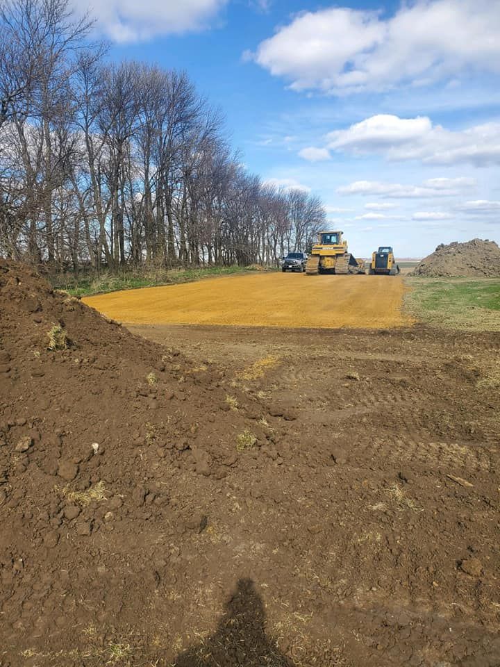 Earth Moving & Grading for Dean Honken Construction in Pipestone, MN