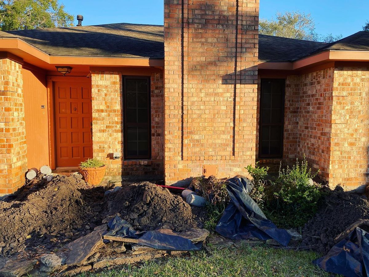 Brickwork for Triple BBB Foundation Slab Repair in Houston,  TX