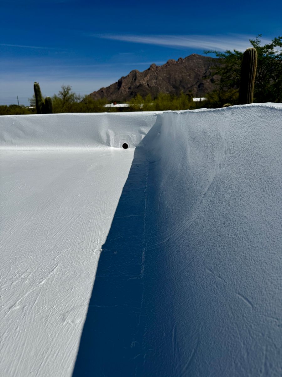 Roof Coating for Eco Form Construction in Tucson, AZ