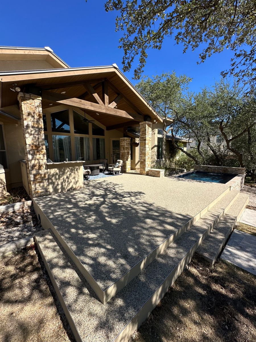 “Tex Stone” Resin Bound Overlay for TEX STONE Resin & Epoxy Coatings in Schertz, TX