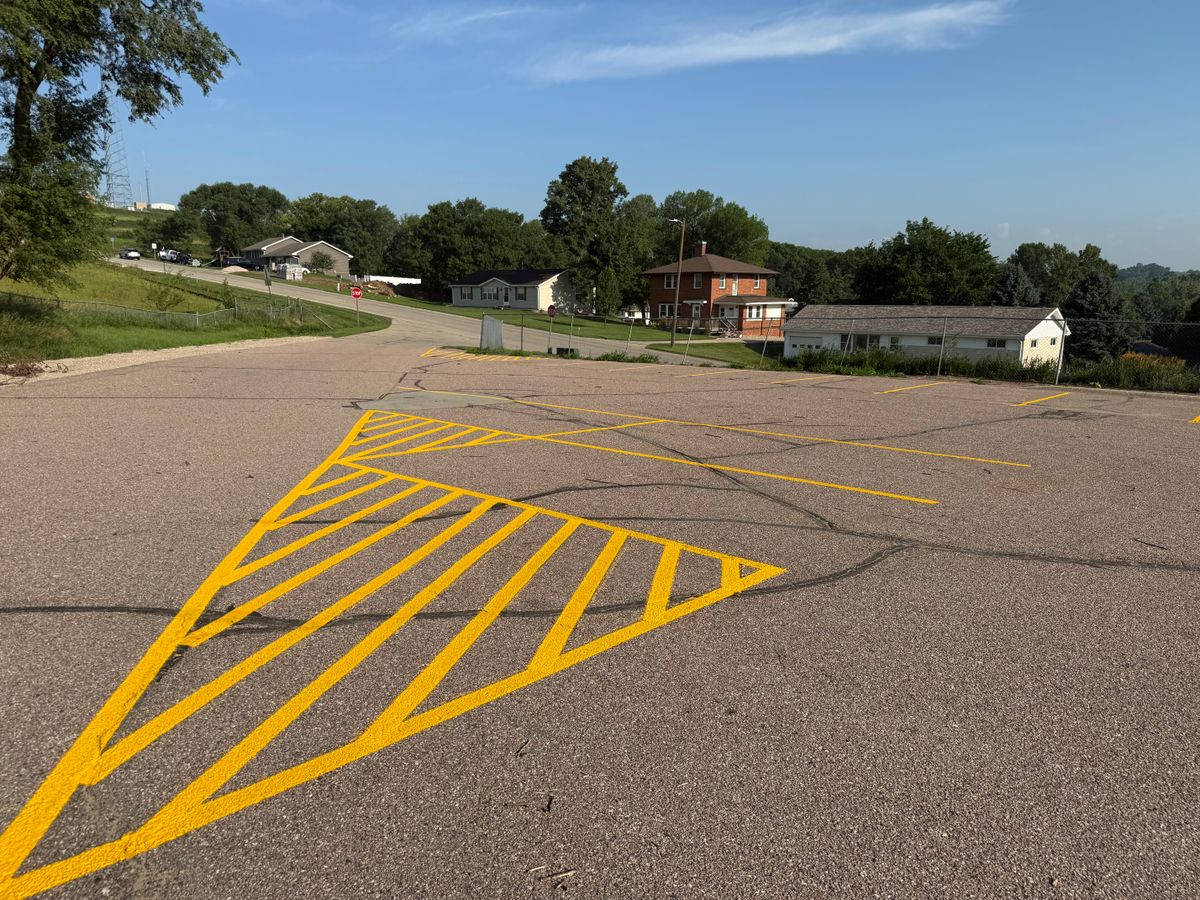 Line Striping for Midwest Line Striping LLC in Spirit Lake, IA