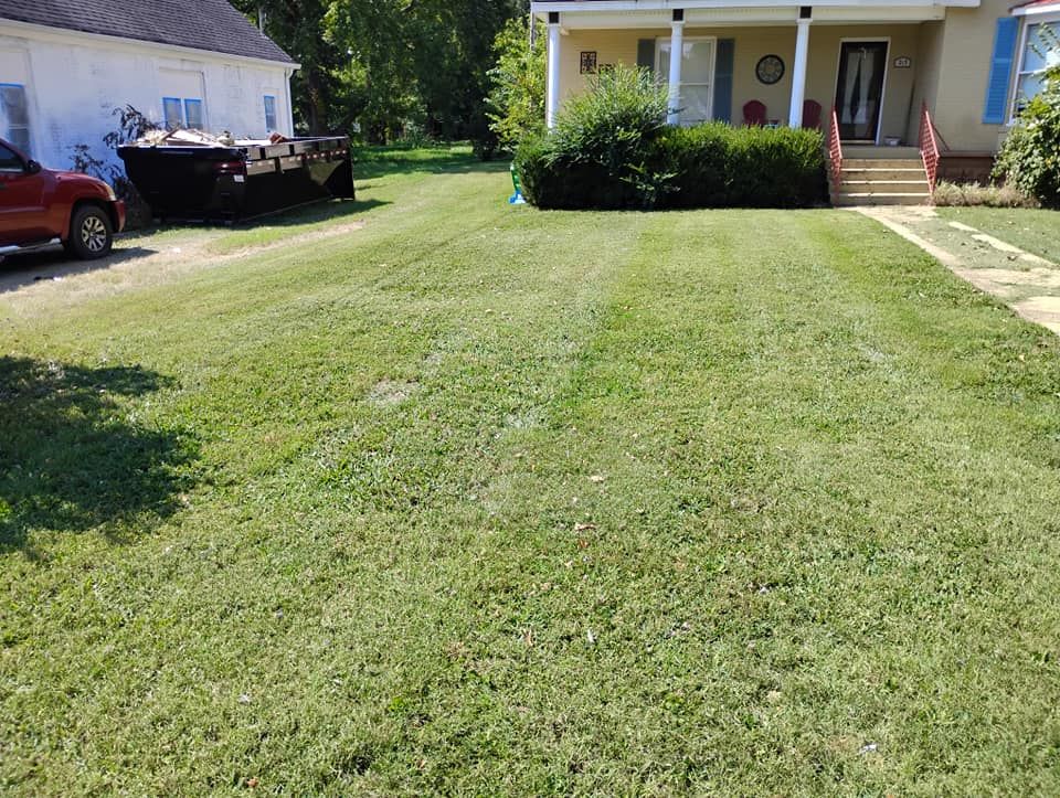 Mowing for Mark's Lawn Care in Mount Pleasant, TN