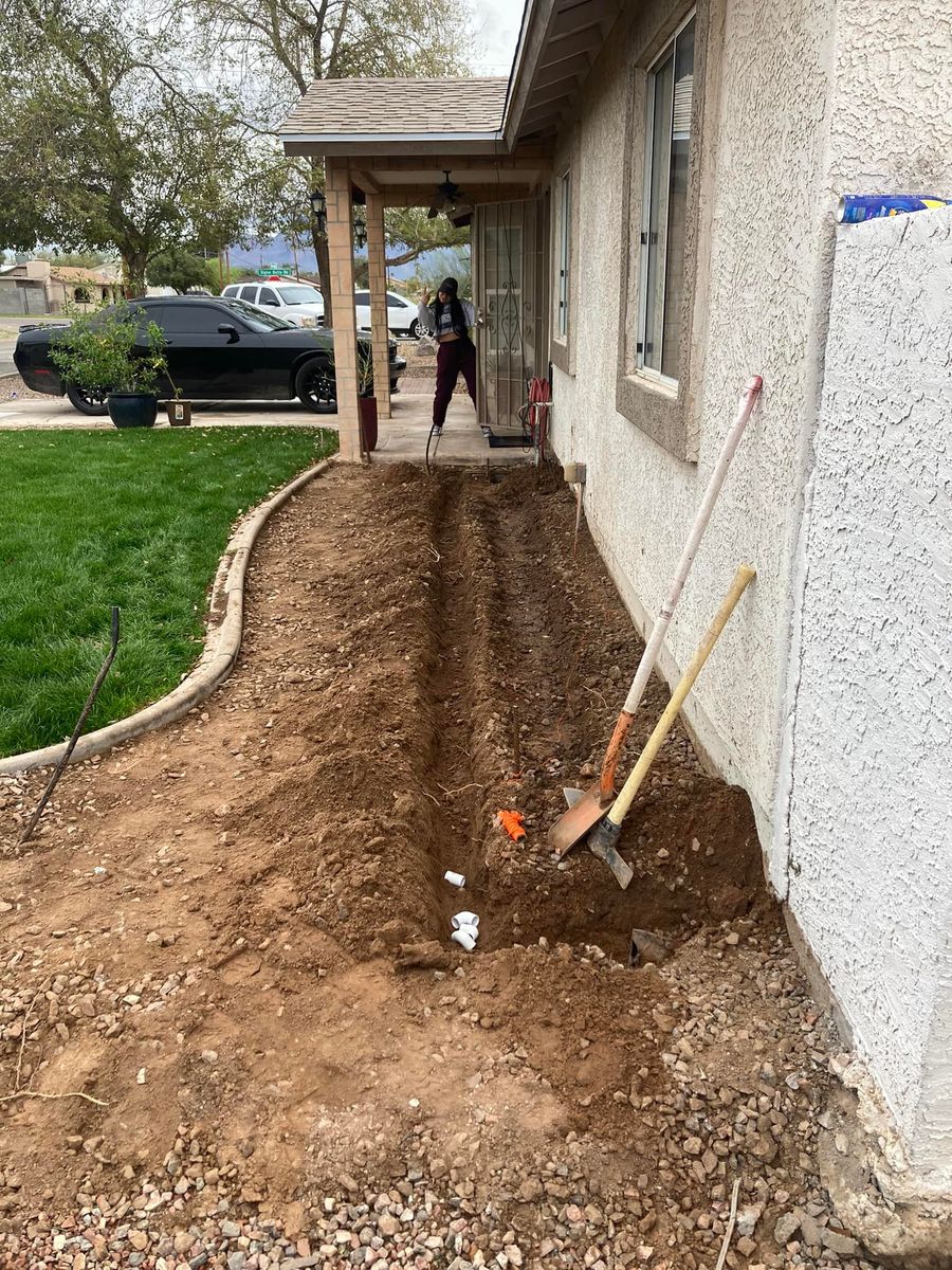 Mulch Installation for Revolution Landscape Construction in Mesa, AZ