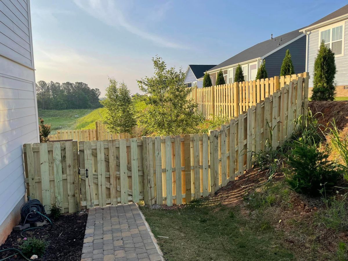 Fence installations for City of Bridges Construction in Greenville, SC