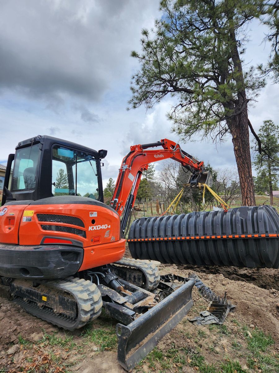 Site Preparation for Markham Septic & Excavation in Pagosa Springs, CO