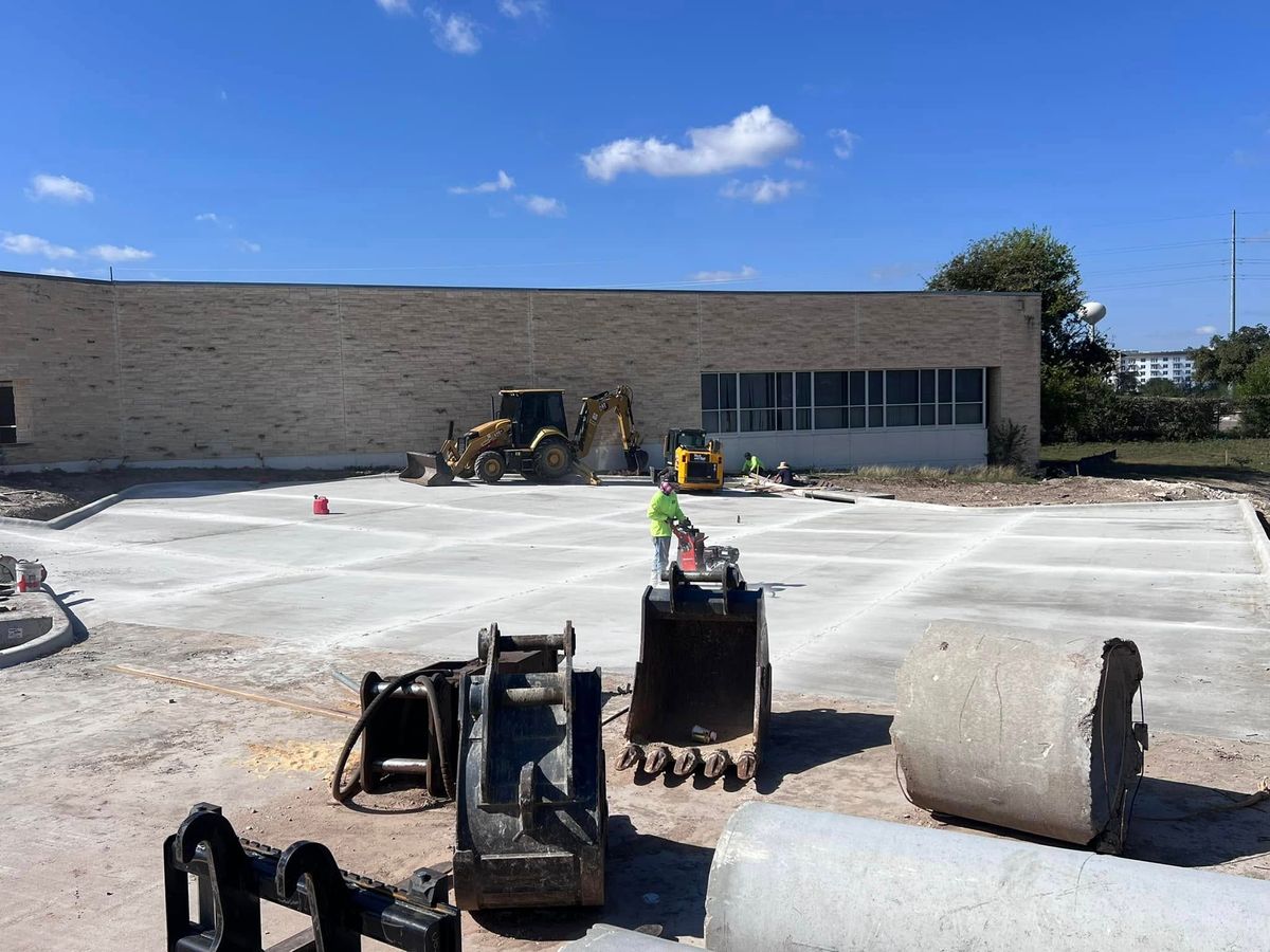 Concrete Slab Construction for BMX Concrete in Bastrop, TX