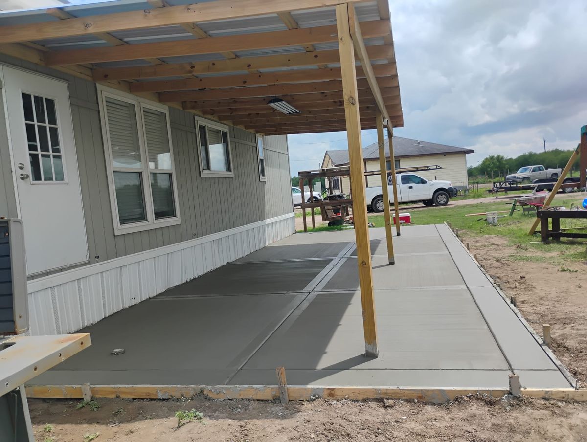 Concrete for Superior Painting and Metal Solutions in McAllen, TX
