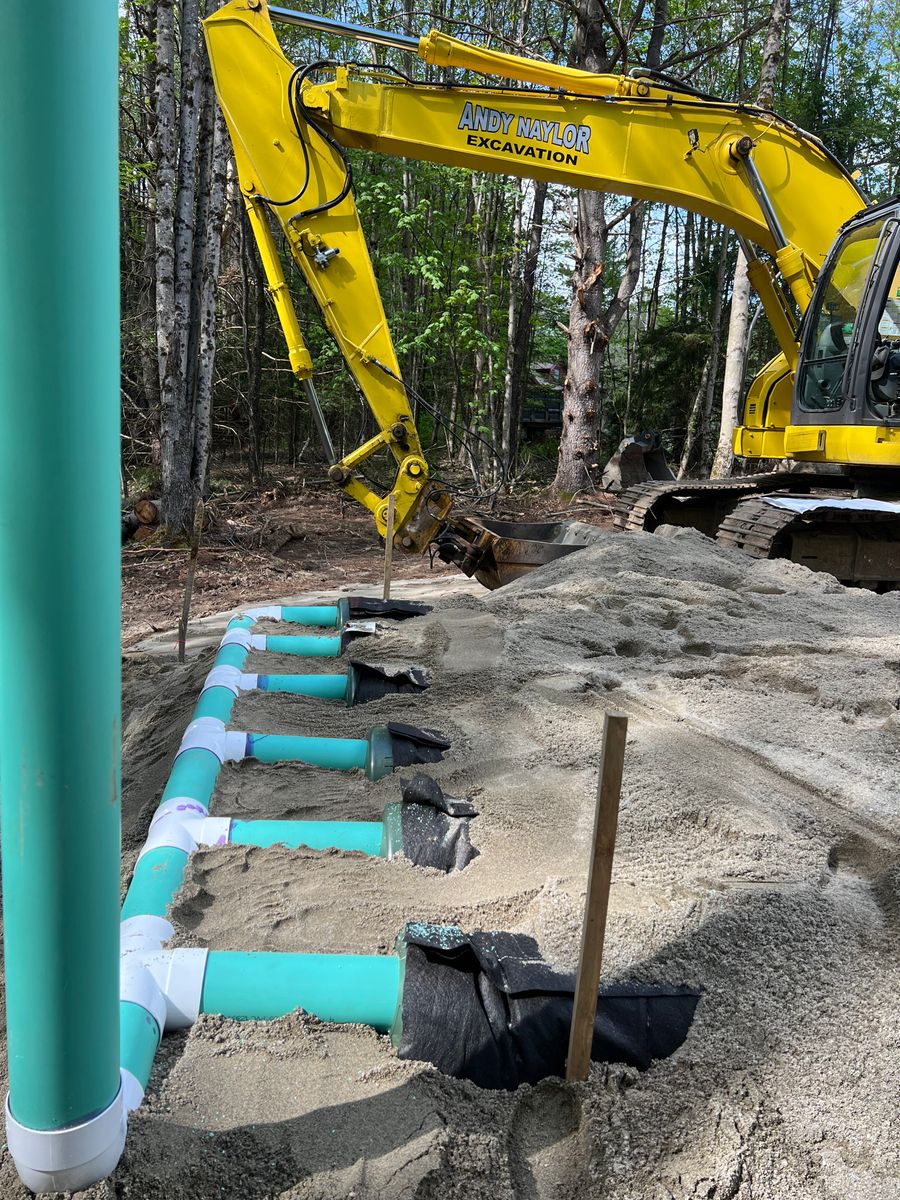 Sewer & Water & Power Lines for Andy Naylor Excavation in Johnson, VT