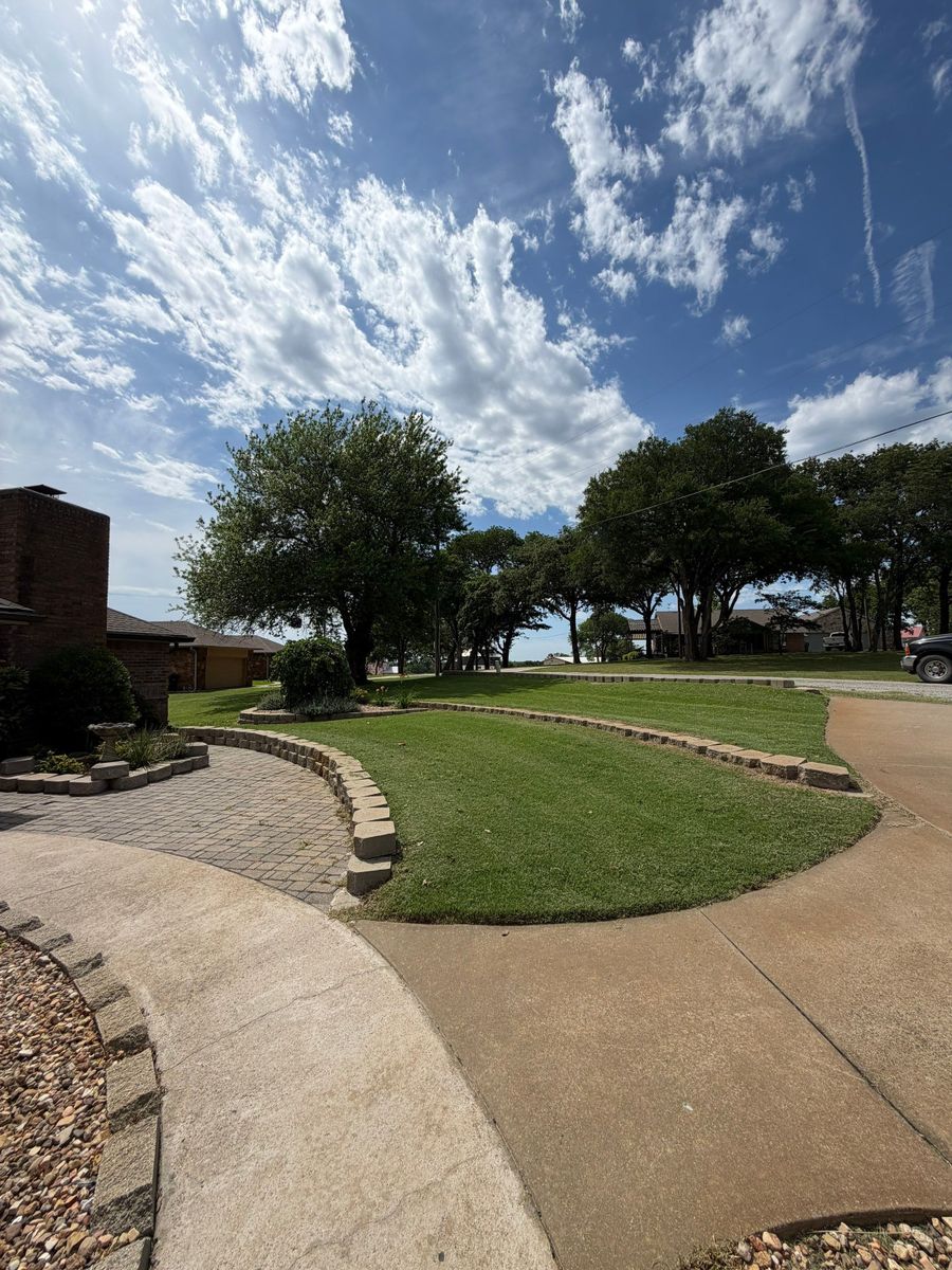 Landscape Design and Installation for HD Ground Works in Madill, OK