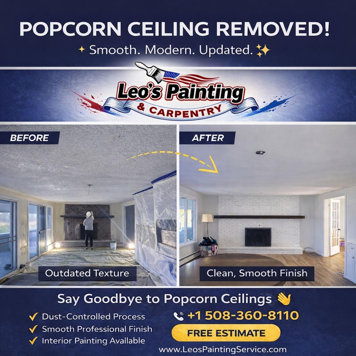 Interior and exterior Renovations or repairs for Leo's Painting and carpentry services  in All of Cape cod, MA