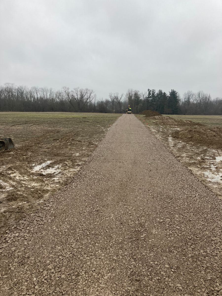 Road Bed/Driveway Installation for ASC Excavating LLC in Lucas, OH