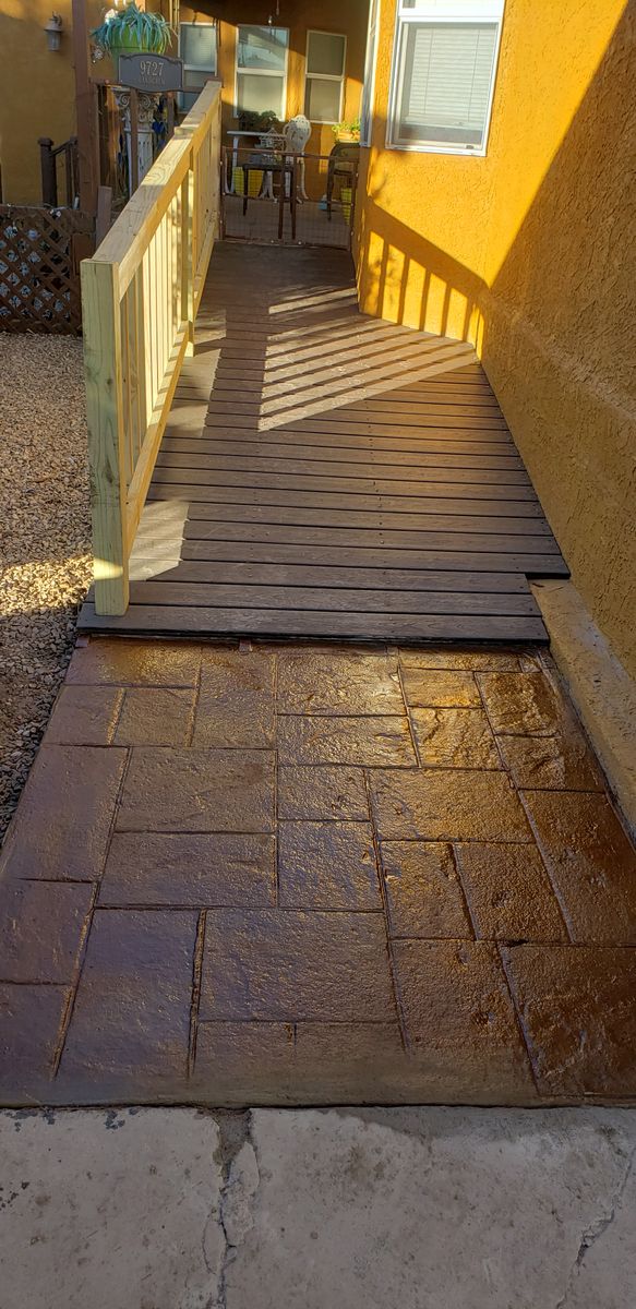 Backyard and Porch for BDR Innovations in El Paso, TX