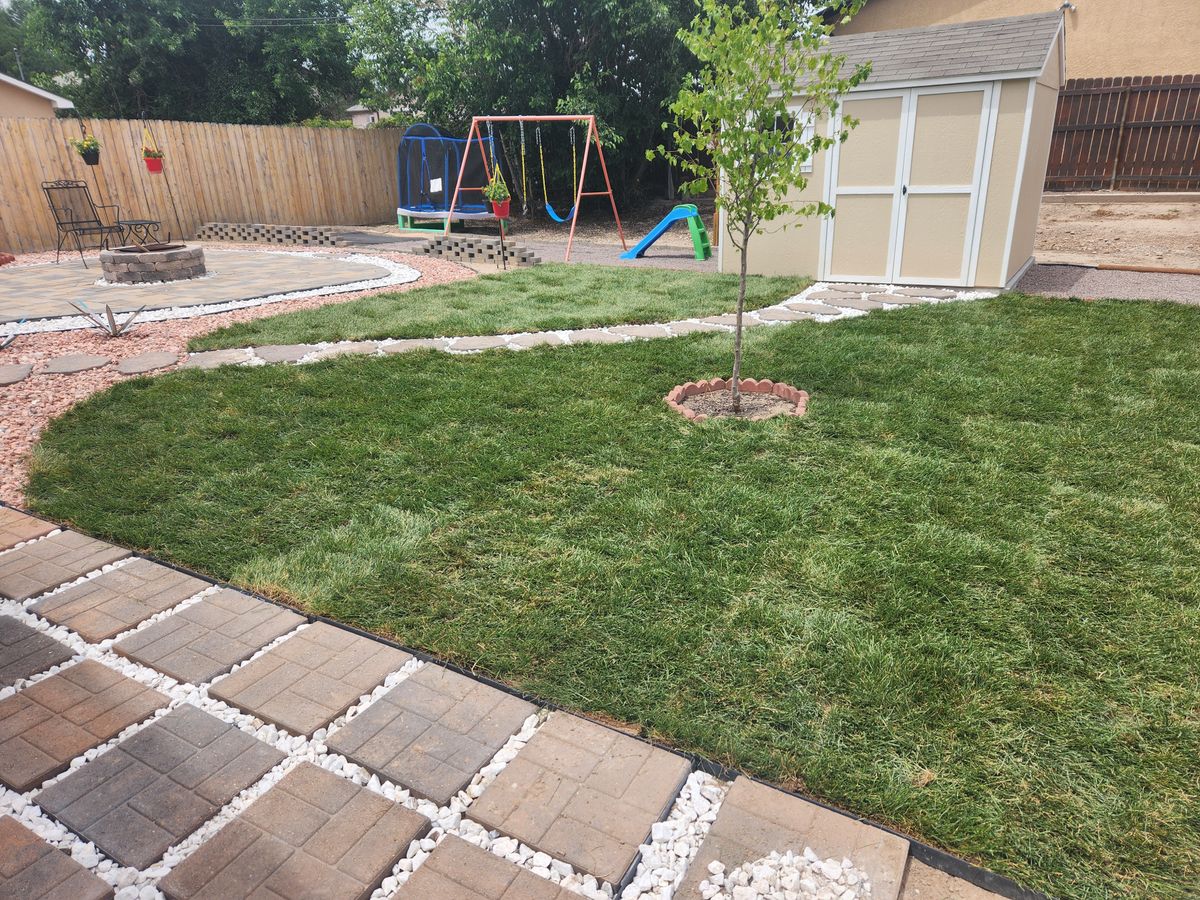 Sod Install for CDM Sprinkler in Pueblo County, CO