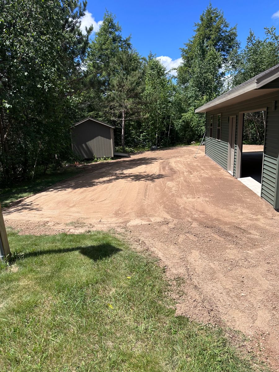 Land Grading for B & M Land Management in Green Bay, WI