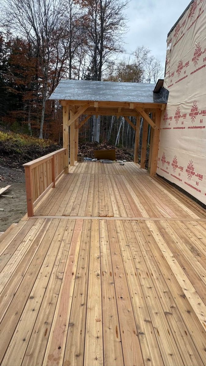 Deck and Patio Construction for 99 Construction in Ashland, NH
