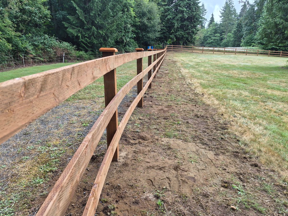 Fence Installation for McBride and Sons Fence in Camano, WA