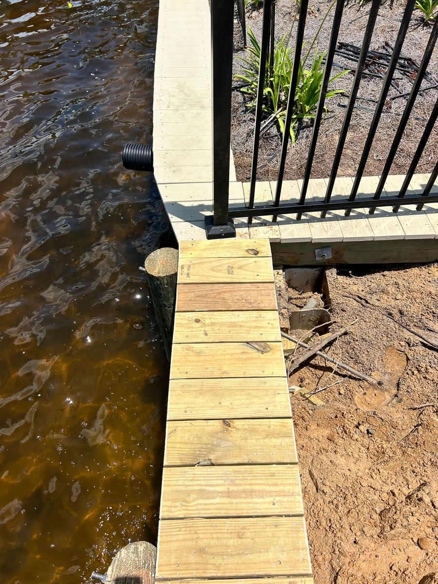 Dock Construction for J&H Land and Marine in Panama City, FL