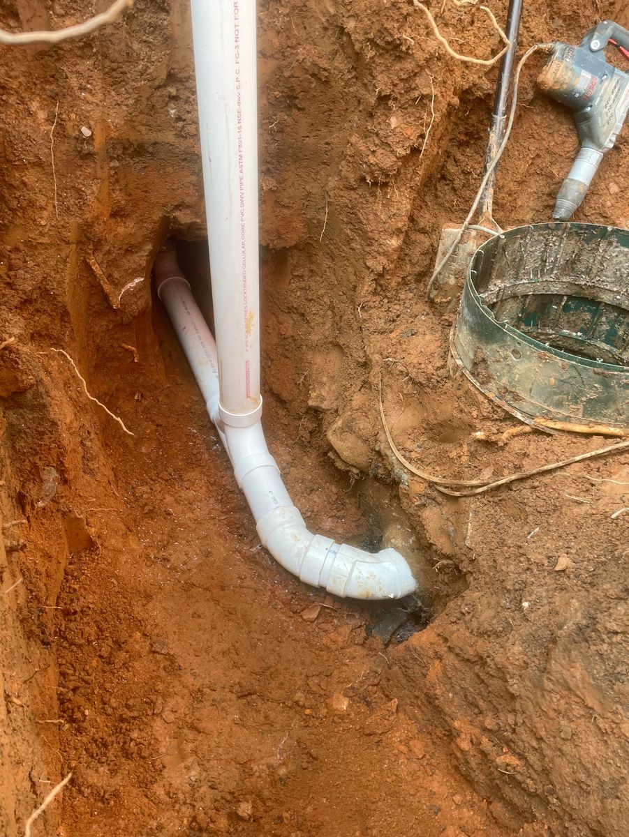 Sewer Line Replacement for New Horizon Environmental Services in Dawsonville, GA