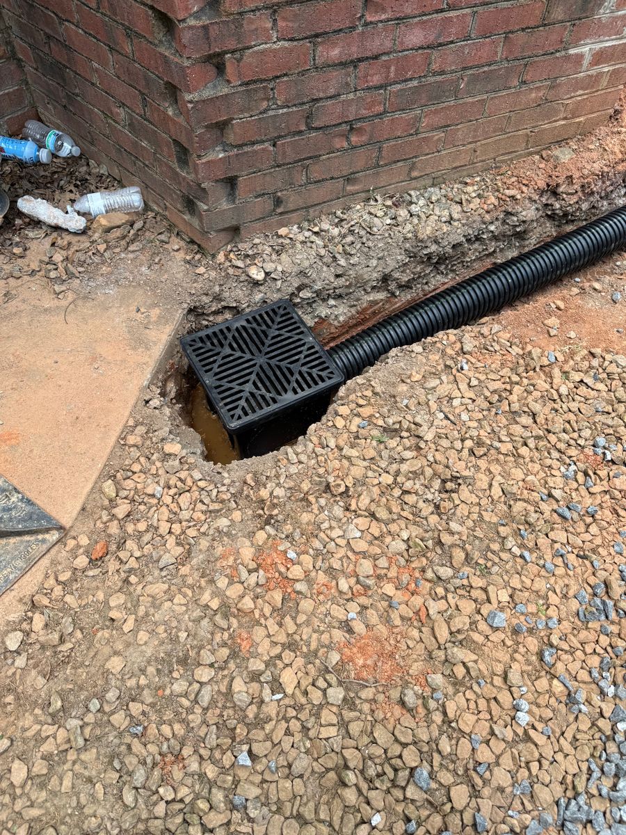 Drainage for Quartz Creek in Claremont, NC